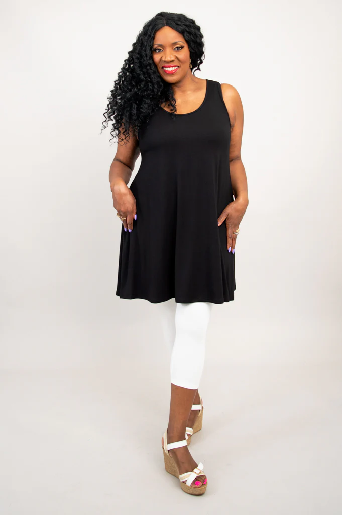 Spirit Dress, Black, Bamboo - Image 8