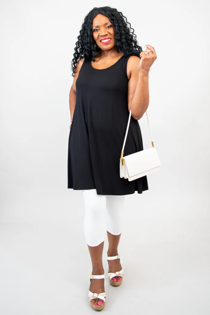 Spirit Dress, Black, Bamboo - Image 9