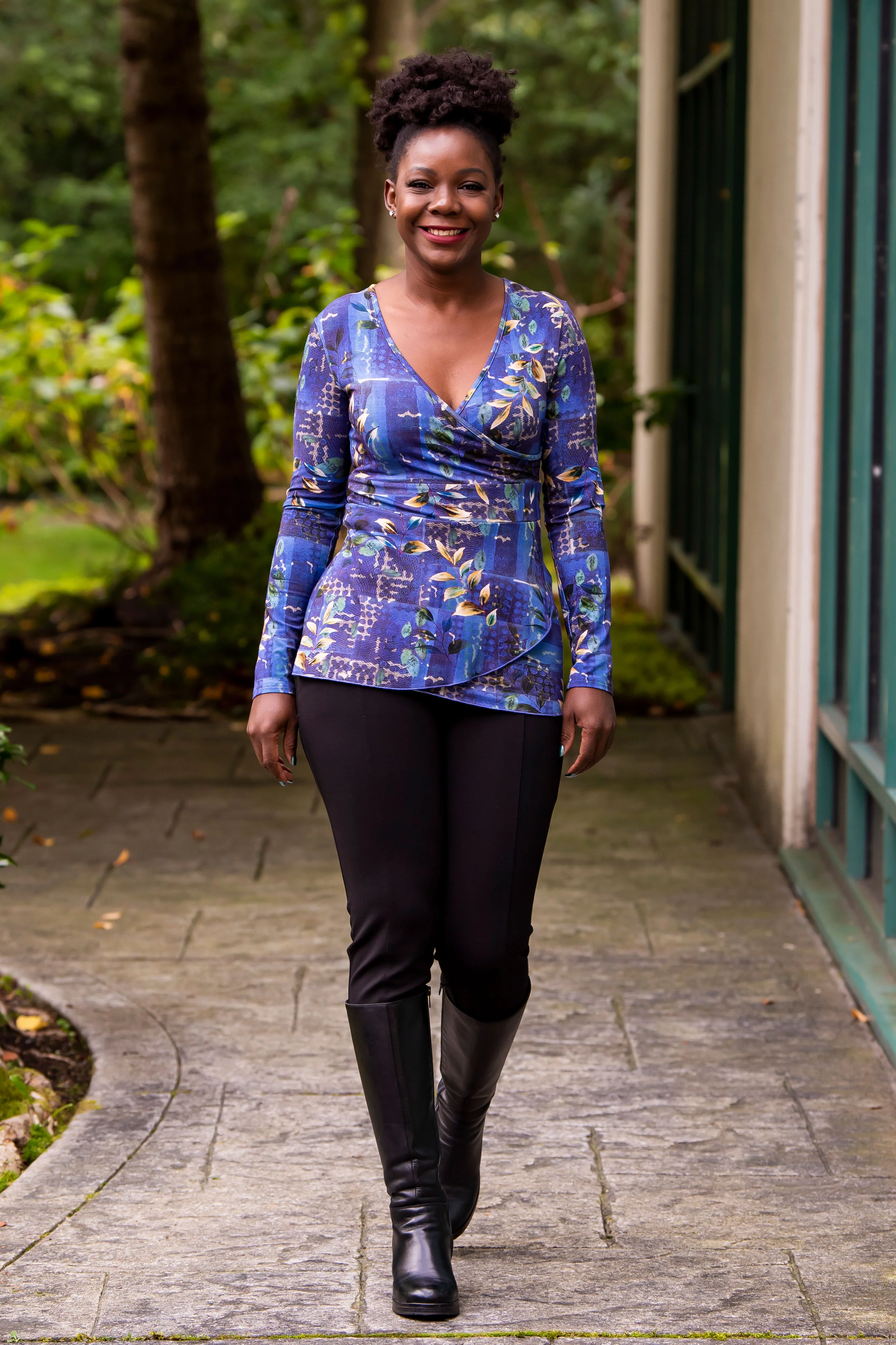 Suzanne L/S Top, Winter Beauty, Bamboo - Final Sale - Image 2