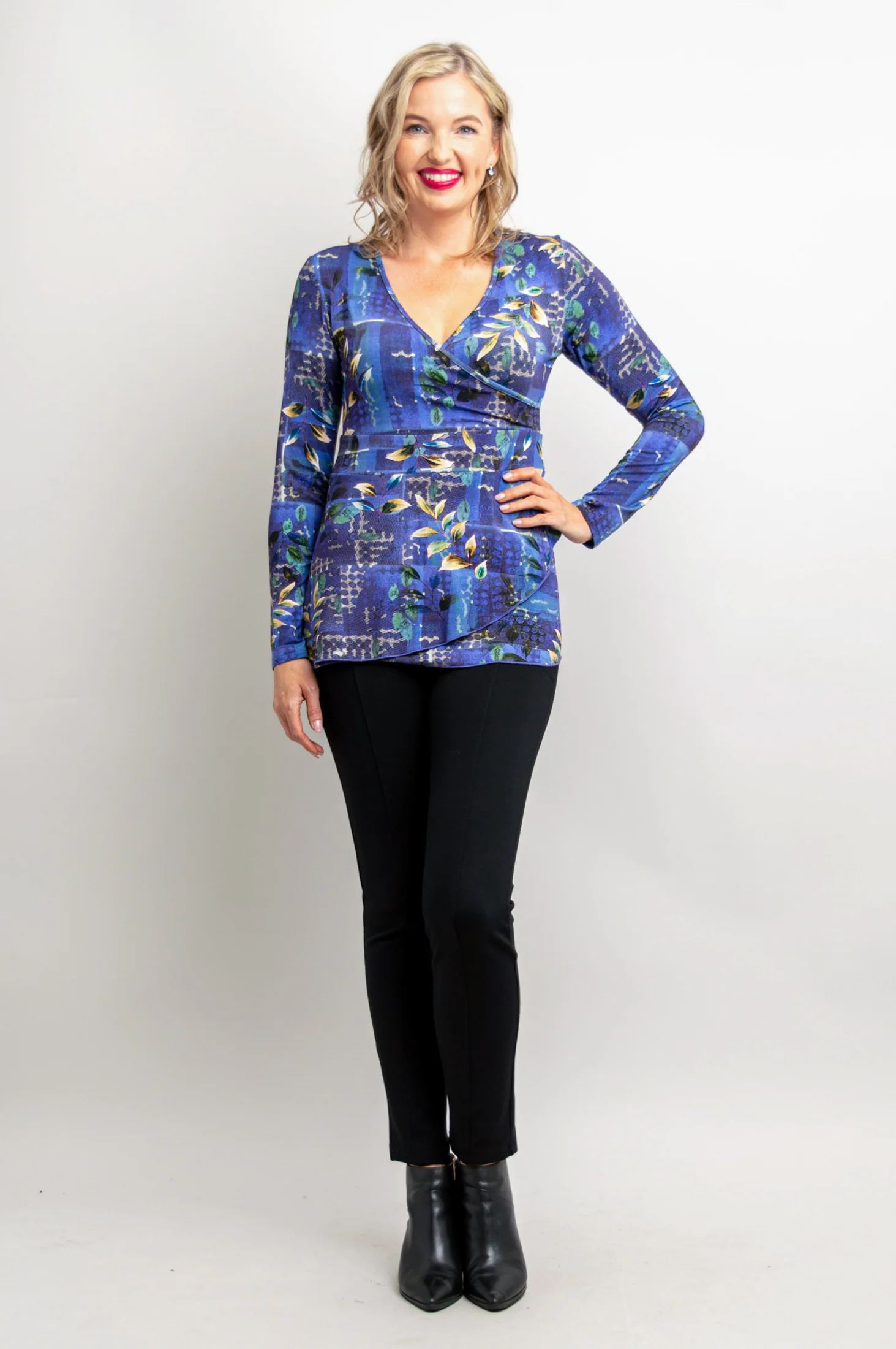 Suzanne L/S Top, Winter Beauty, Bamboo - Final Sale - Image 3