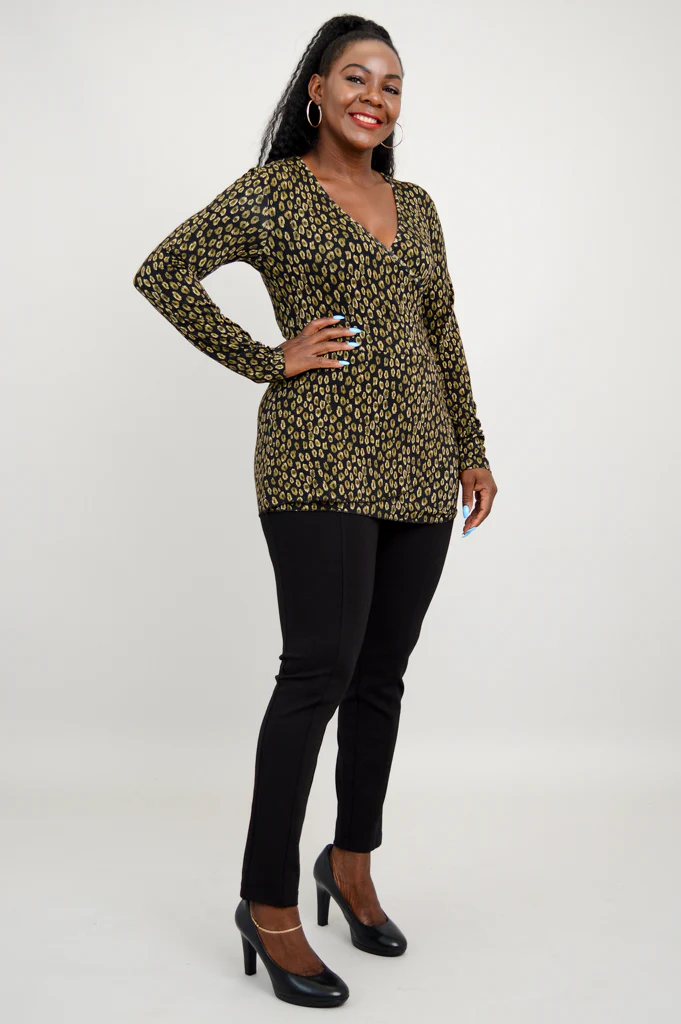 Suzanne L/S Top, Jungle, Bamboo - Final Sale - Image 5