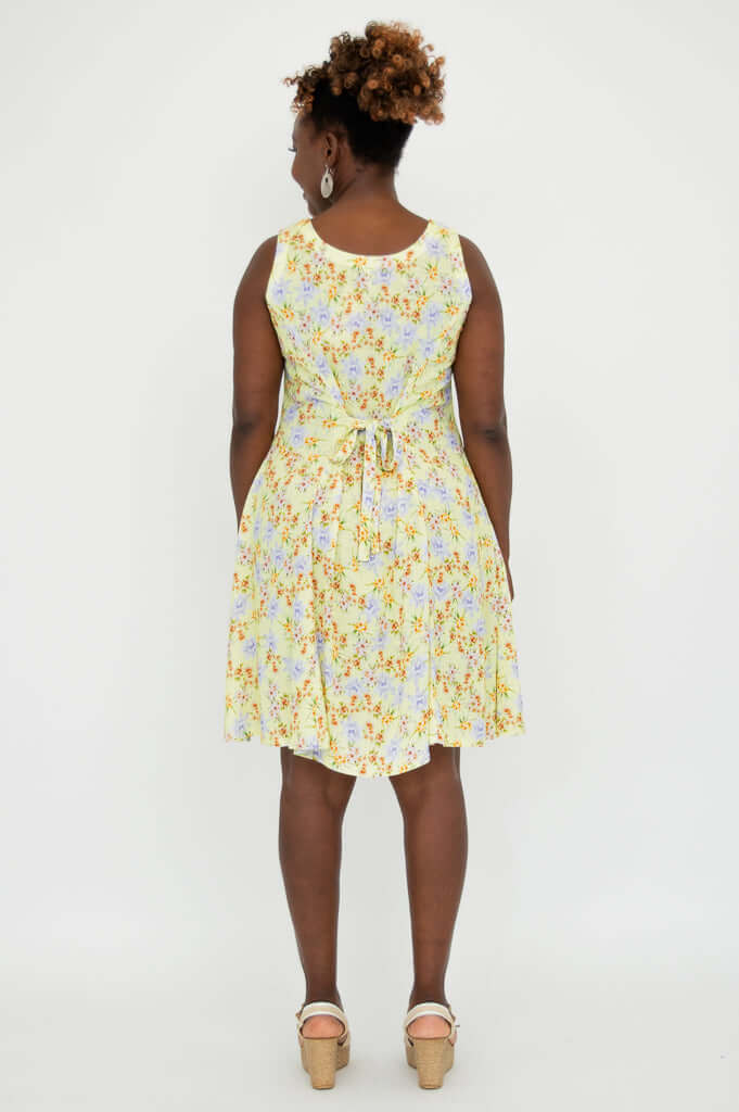 Sweet Sara Dress, Brilliant, Linen Bamboo - Final Sale - Image 5