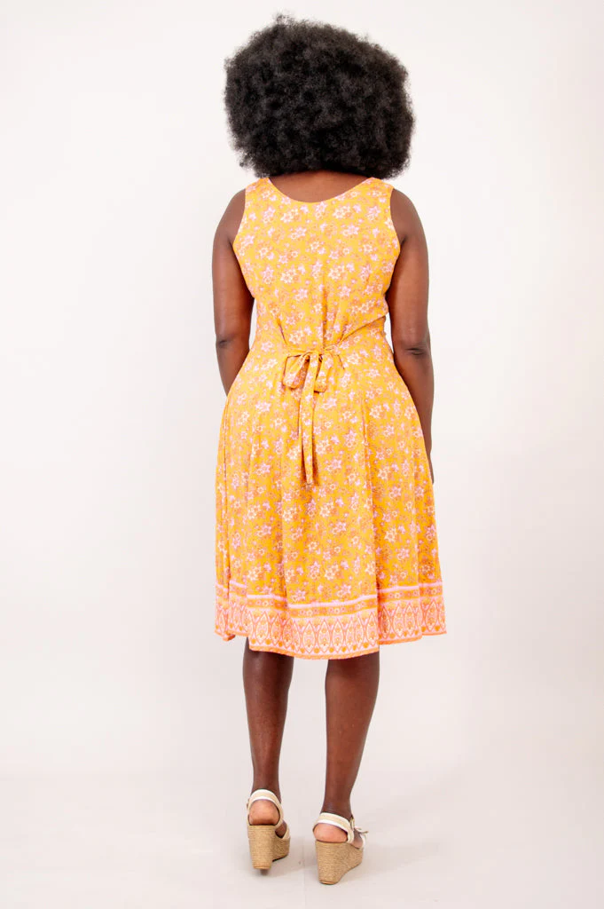 Sweet Sara Dress, Jaune - Image 10