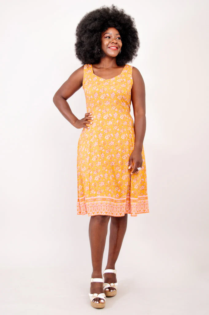 Sweet Sara Dress, Jaune - Image 4