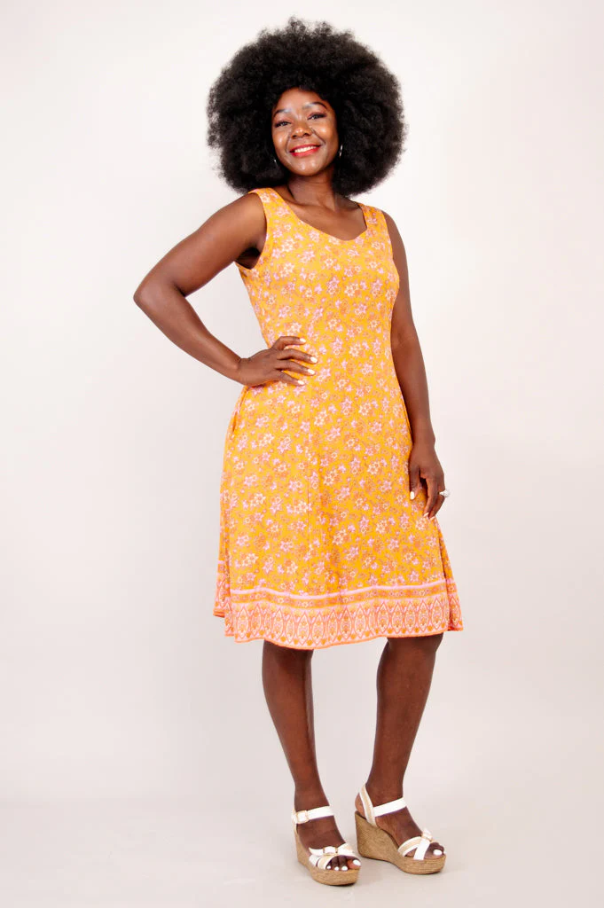 Sweet Sara Dress, Jaune - Image 5