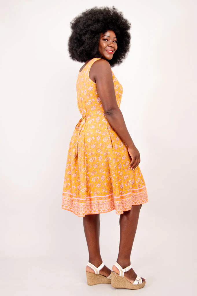 Sweet Sara Dress, Jaune - Image 6