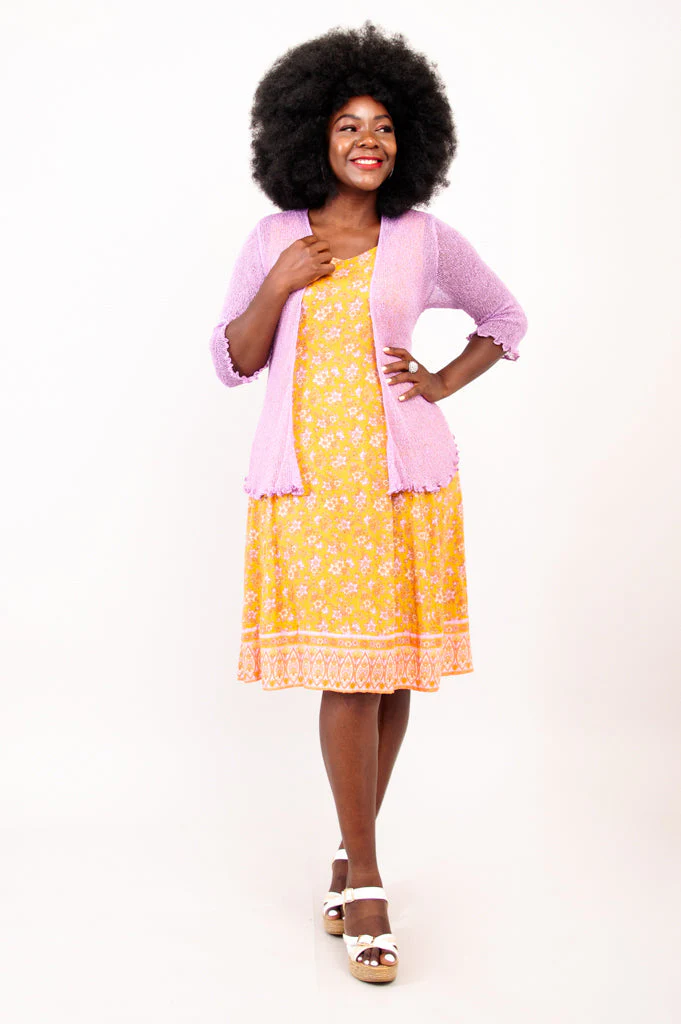 Sweet Sara Dress, Jaune - Image 9
