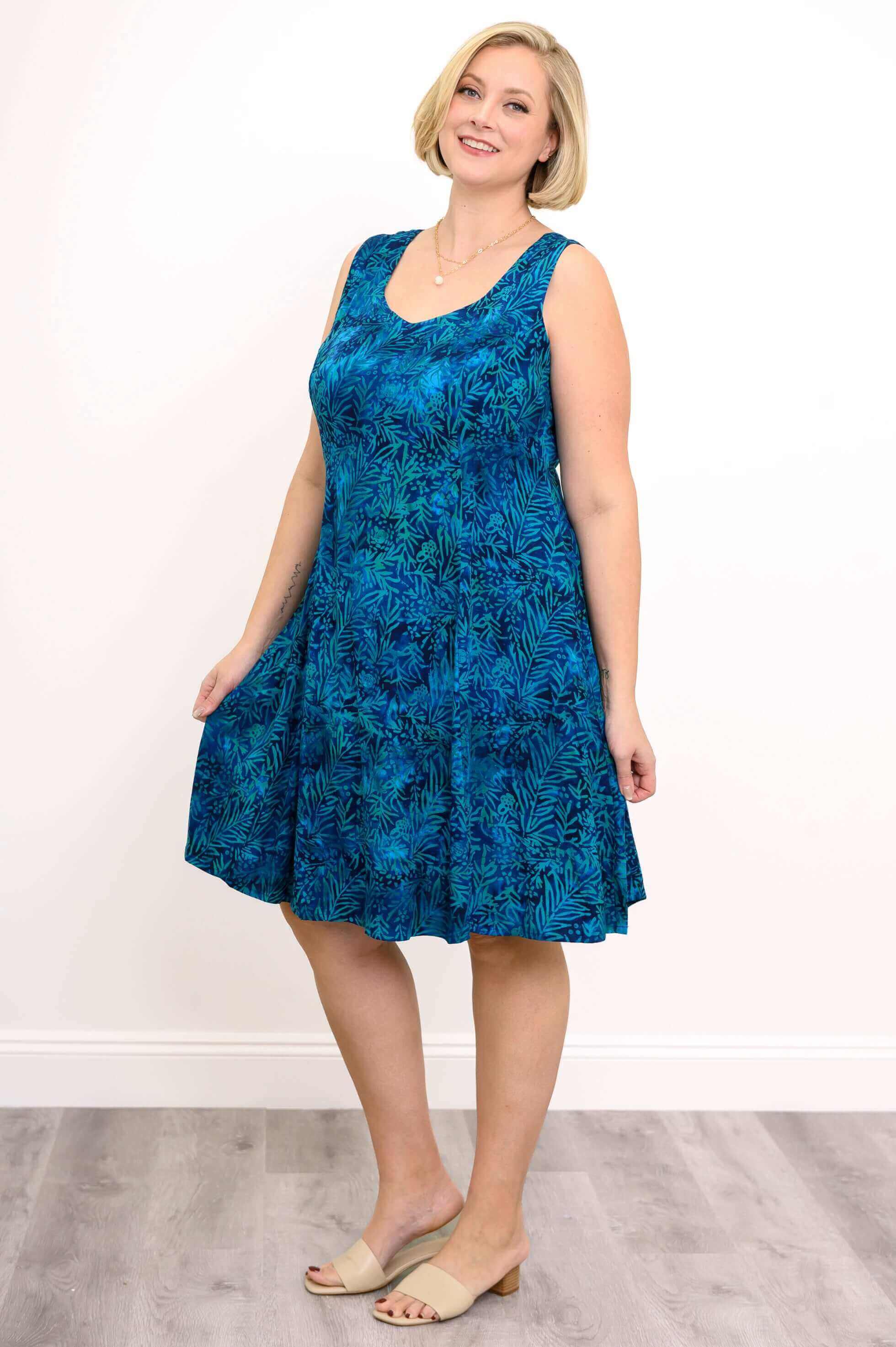 Sweet Sara Dress, Ocean Bloom