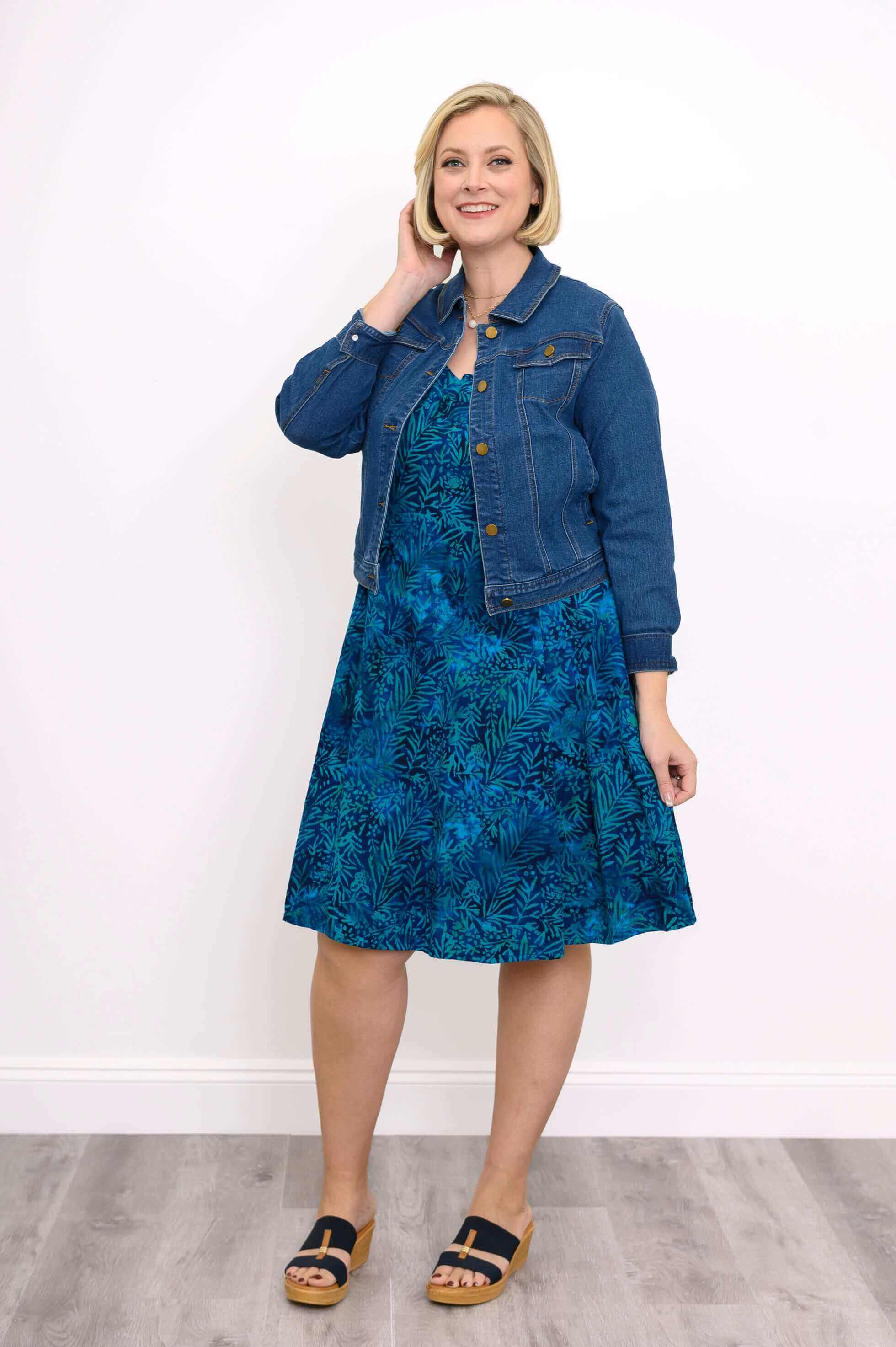 Sweet Sara Dress, Ocean Bloom - Image 2
