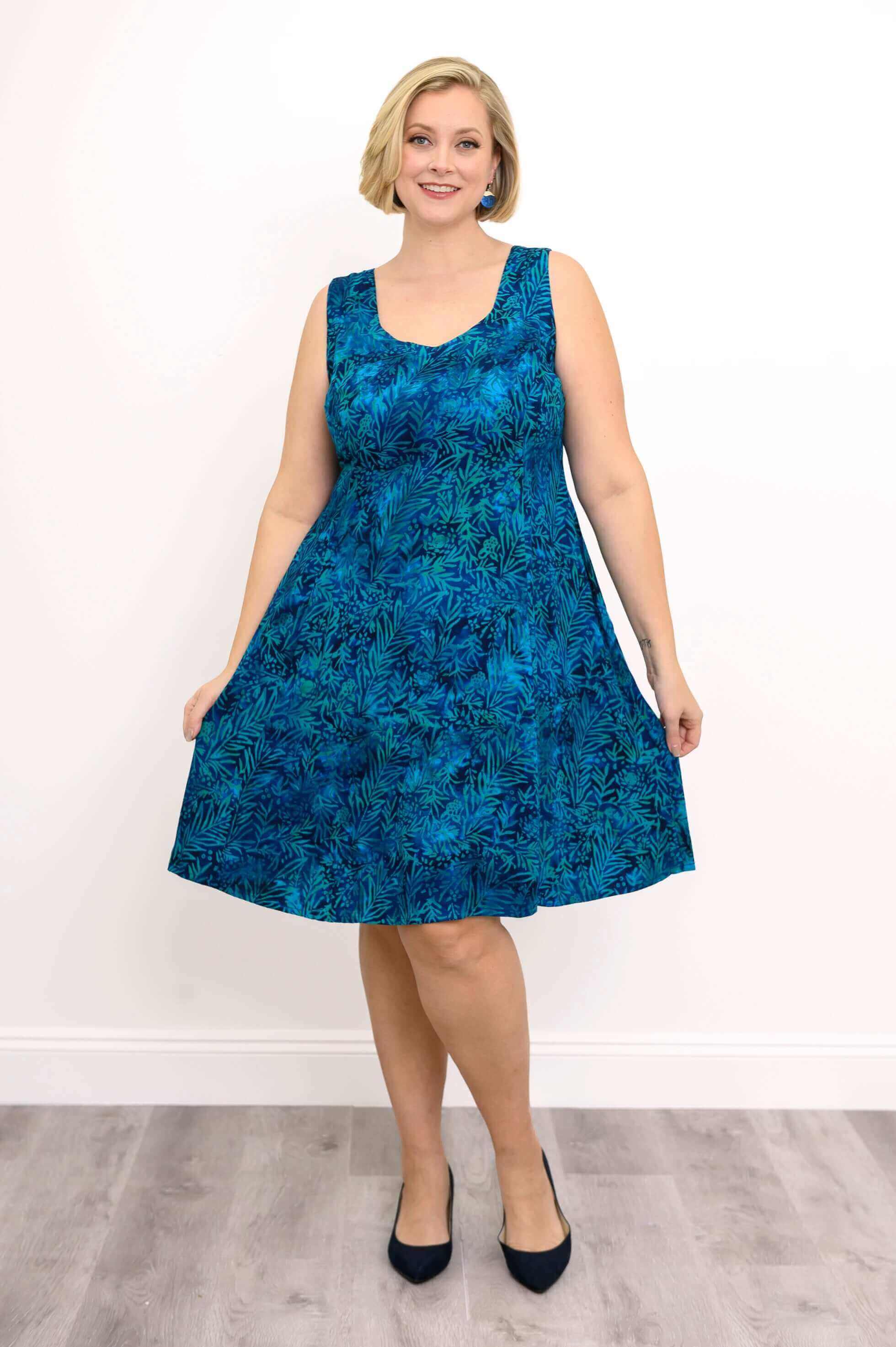 Sweet Sara Dress, Ocean Bloom - Image 3