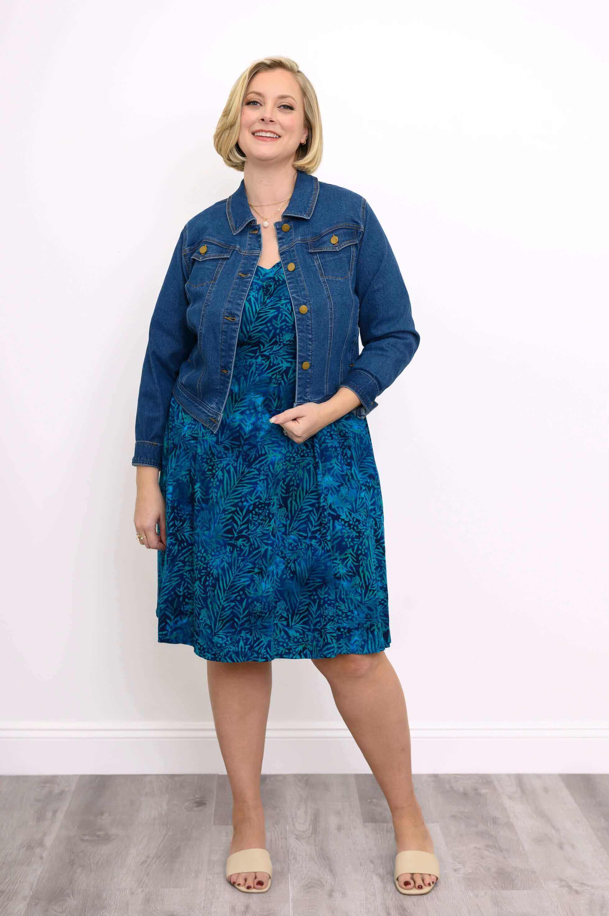 Sweet Sara Dress, Ocean Bloom - Image 4