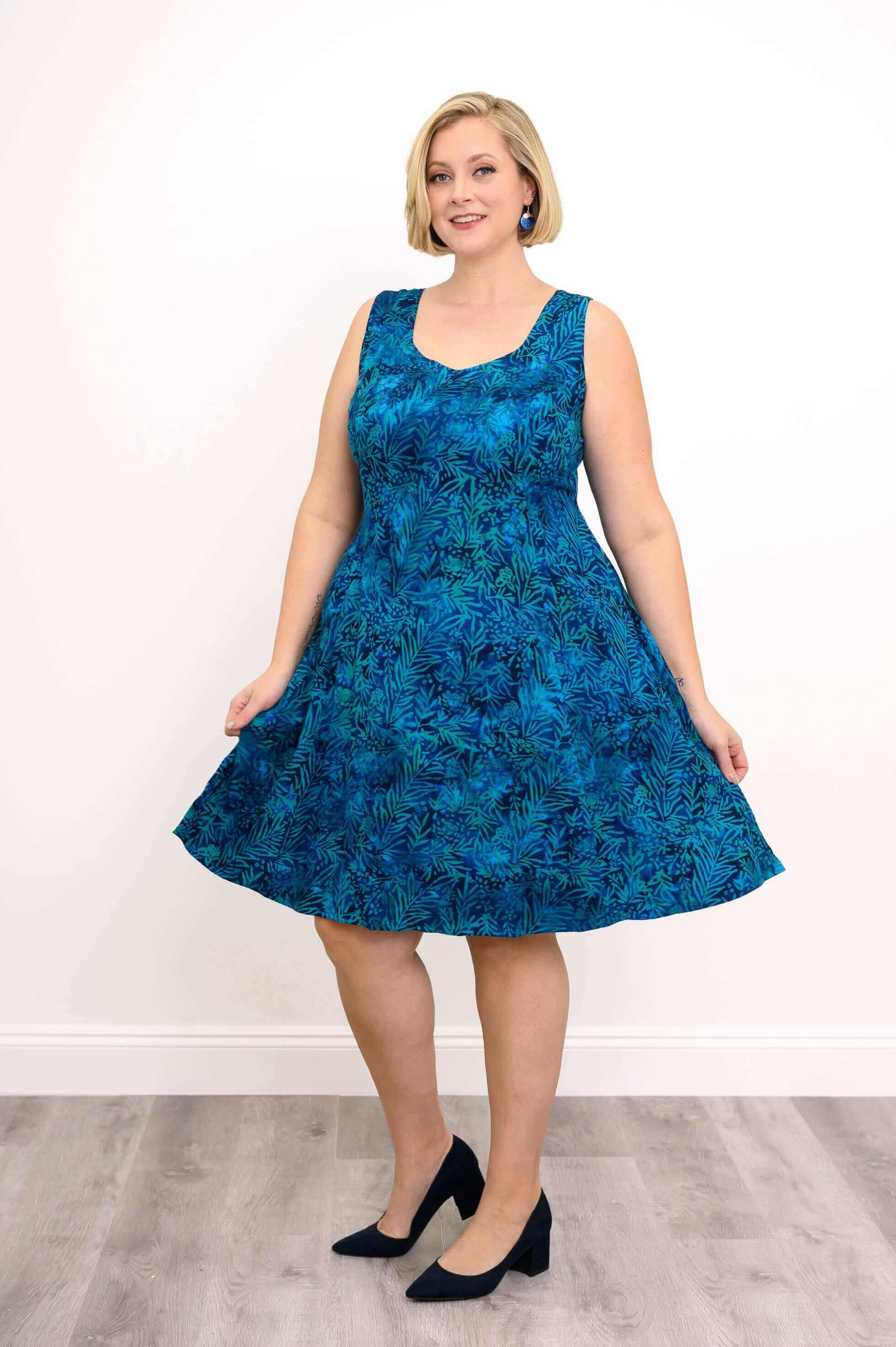 Sweet Sara Dress, Ocean Bloom - Image 5