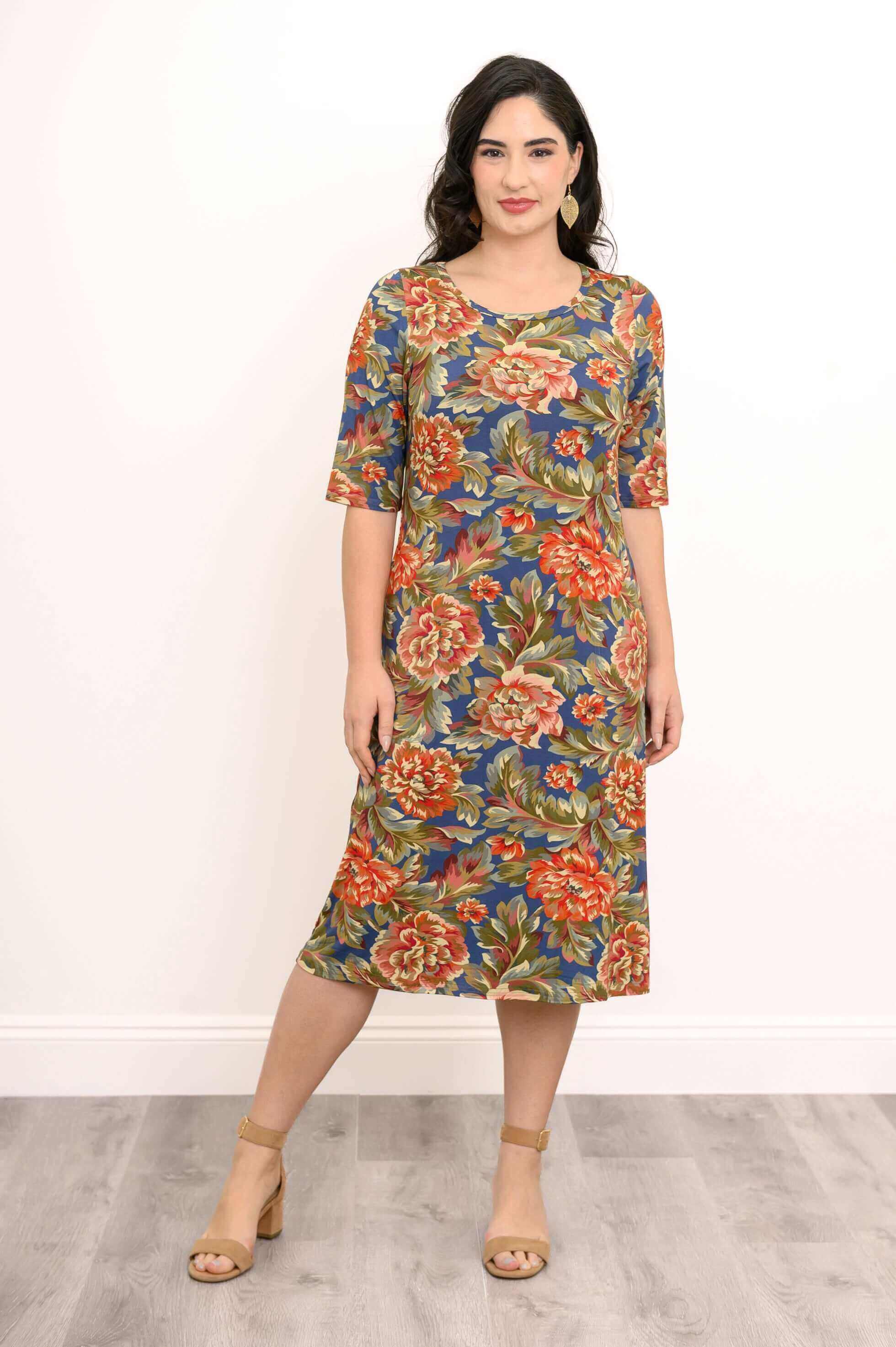 Olivia Dress, Khaki Vintage, Bamboo - Image 4