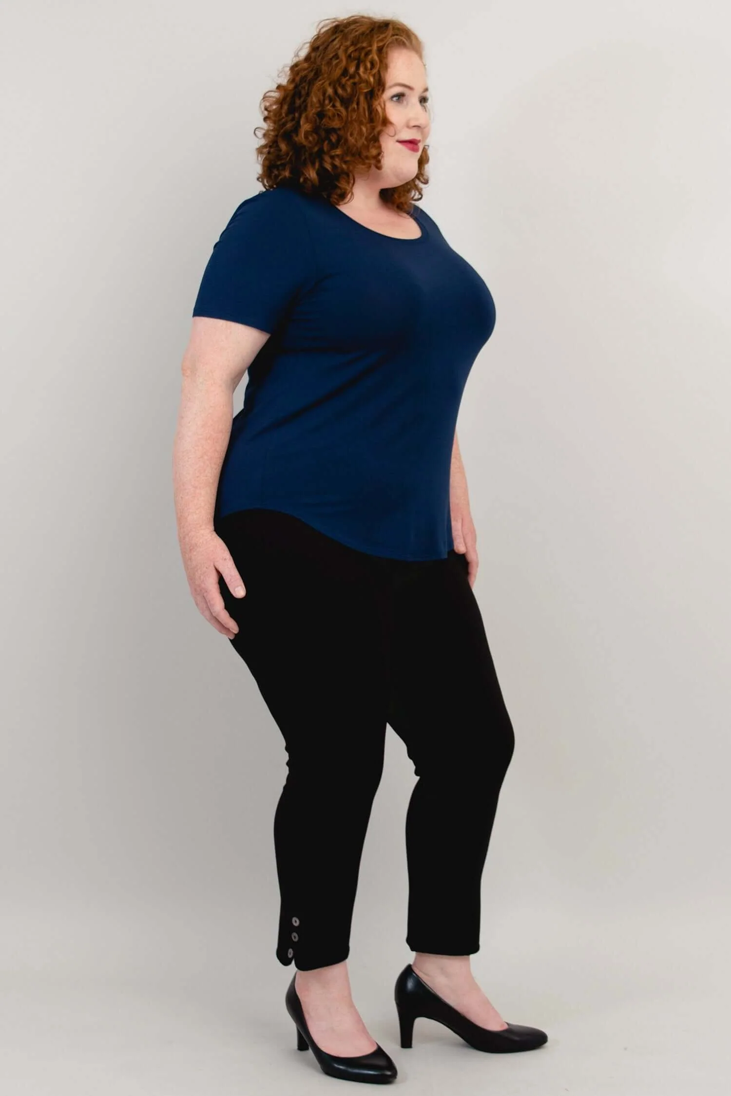 Tessa Tee, Indigo, Bamboo - Image 4