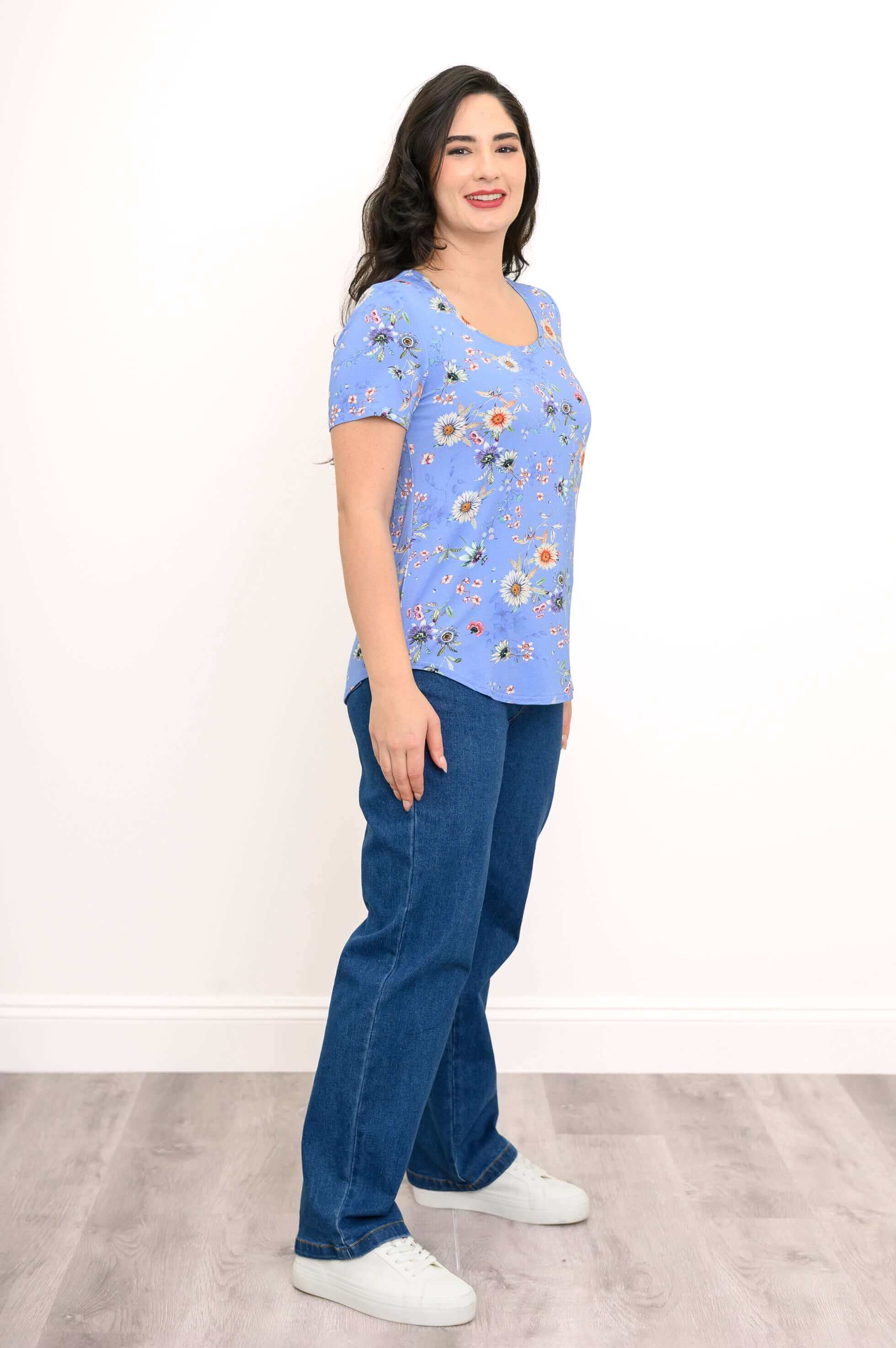 Tessa Tee, Peri Daisy, Bamboo - Image 5