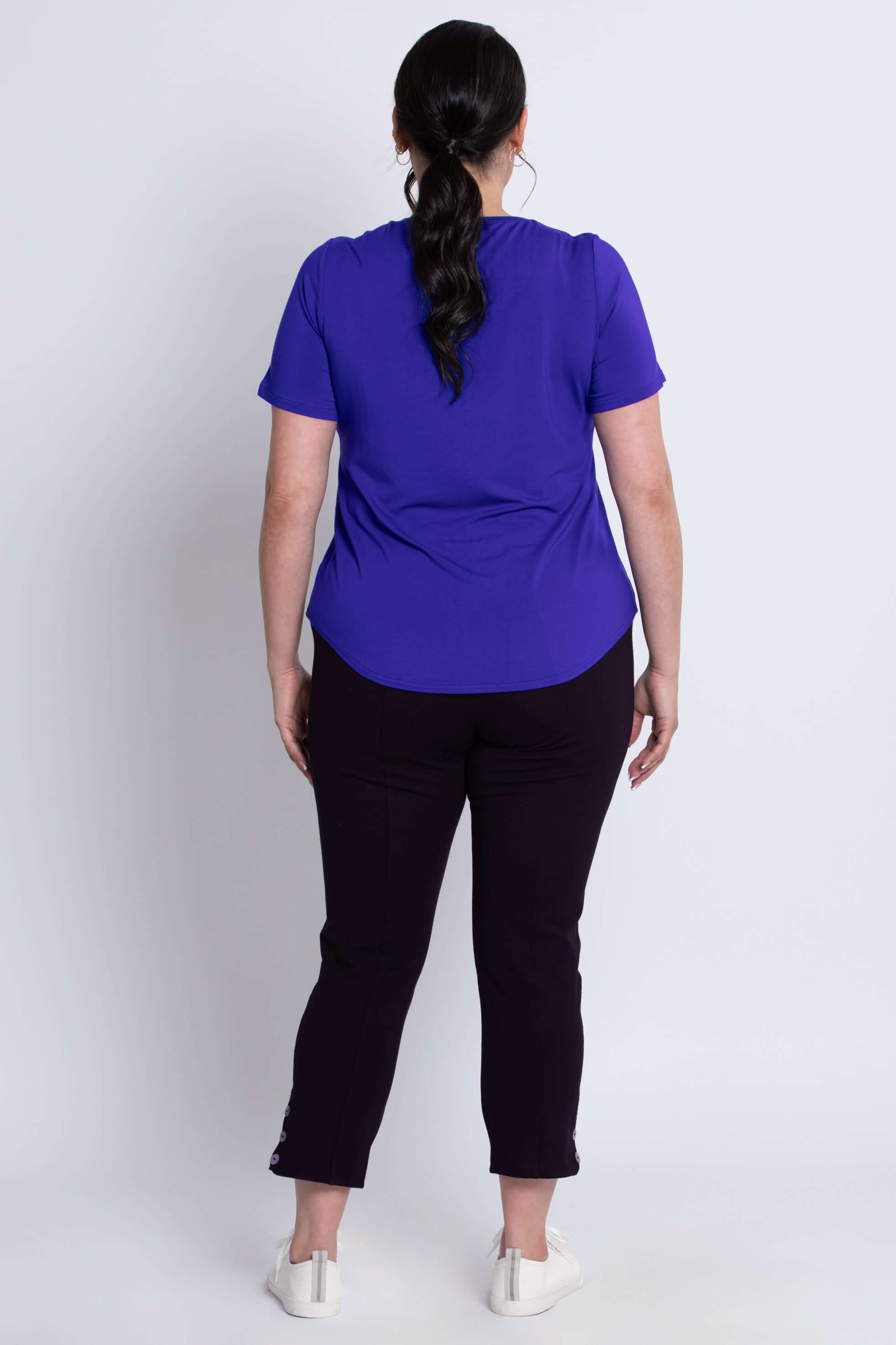 Tessa Tee, Violet, Bamboo - Image 4