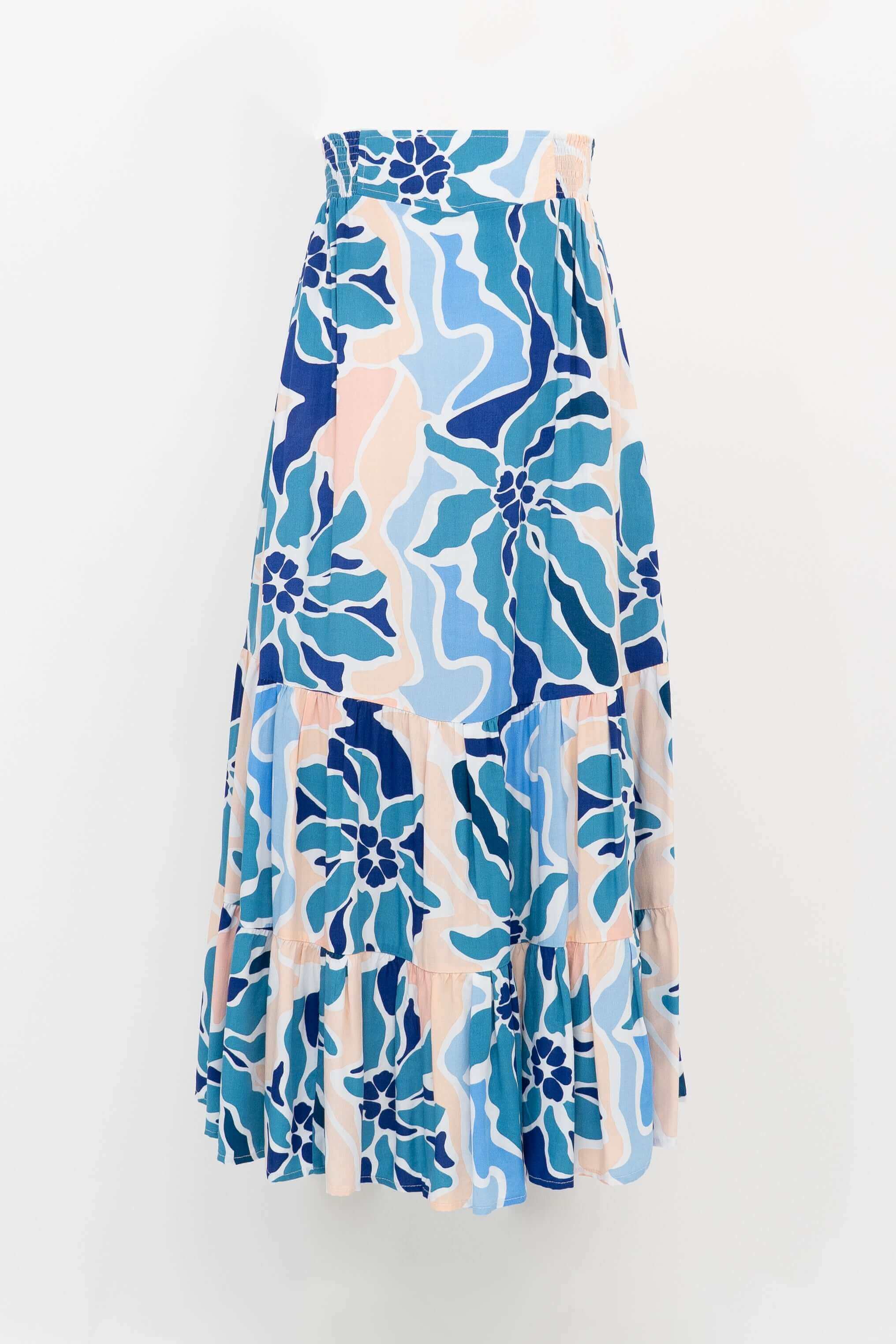Tibby Skirt, Blue Tones