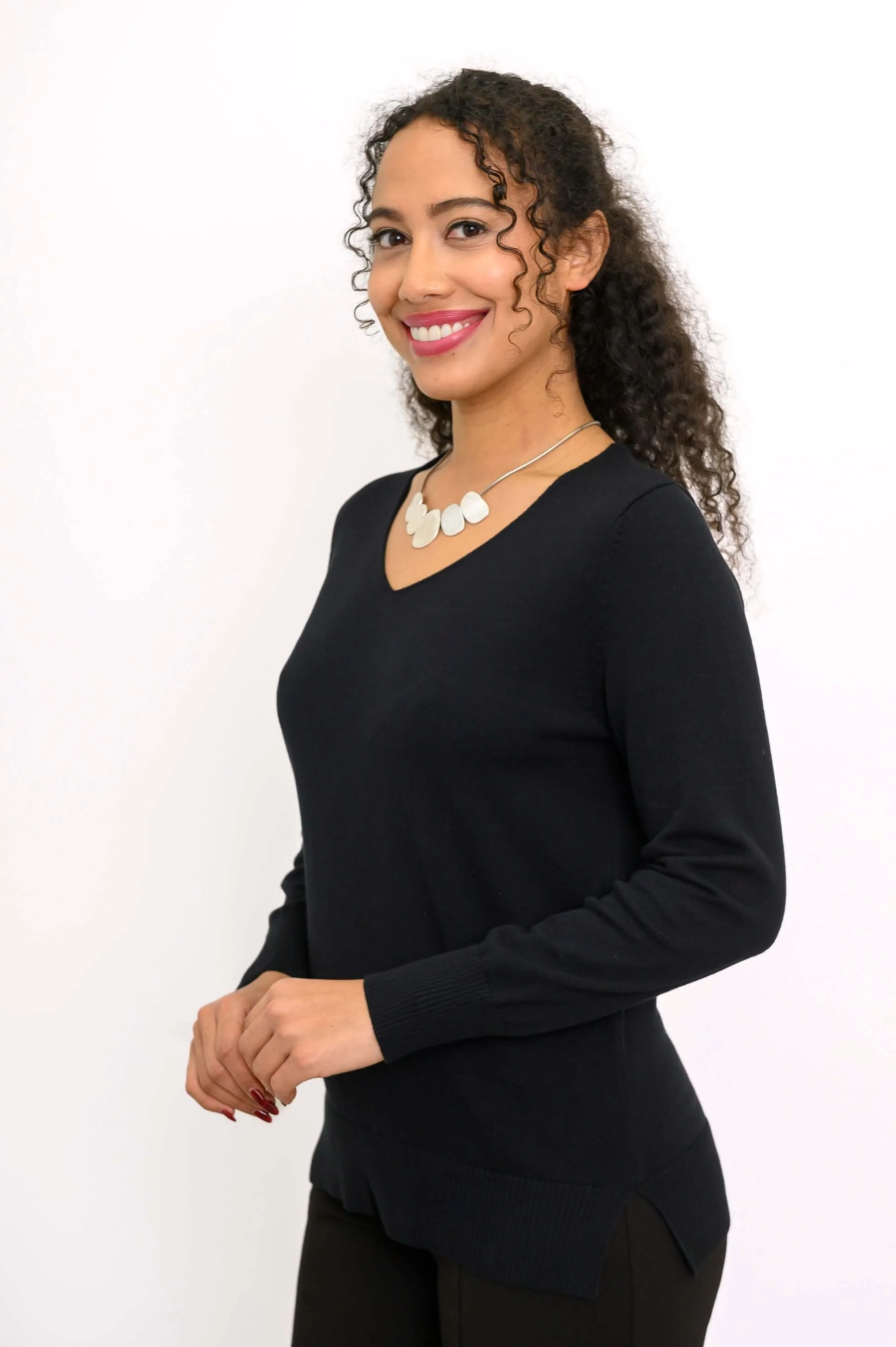 Tiff Sweater, Black, Cotton - Image 4