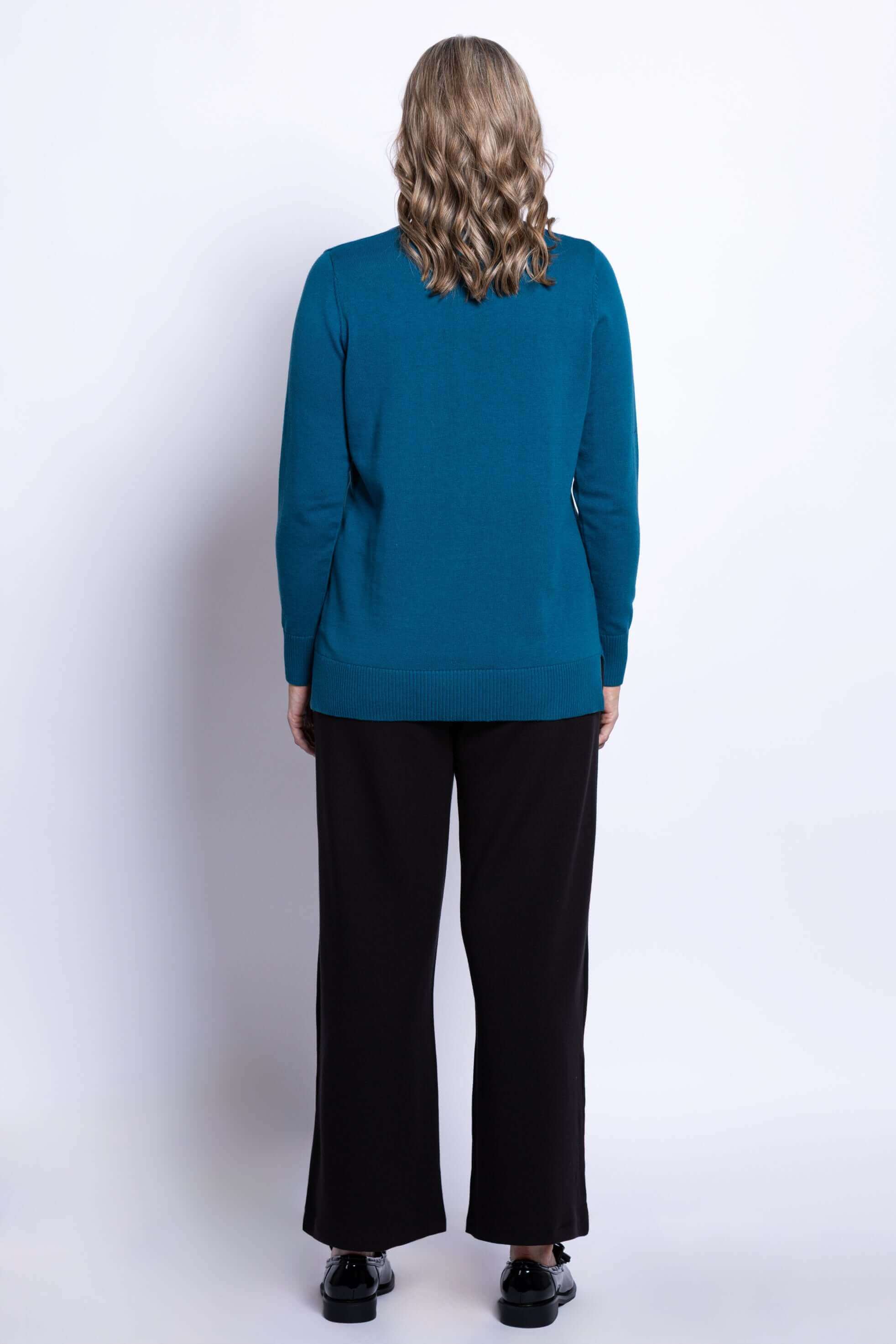 Tiff Sweater, Denim, Cotton - Image 5
