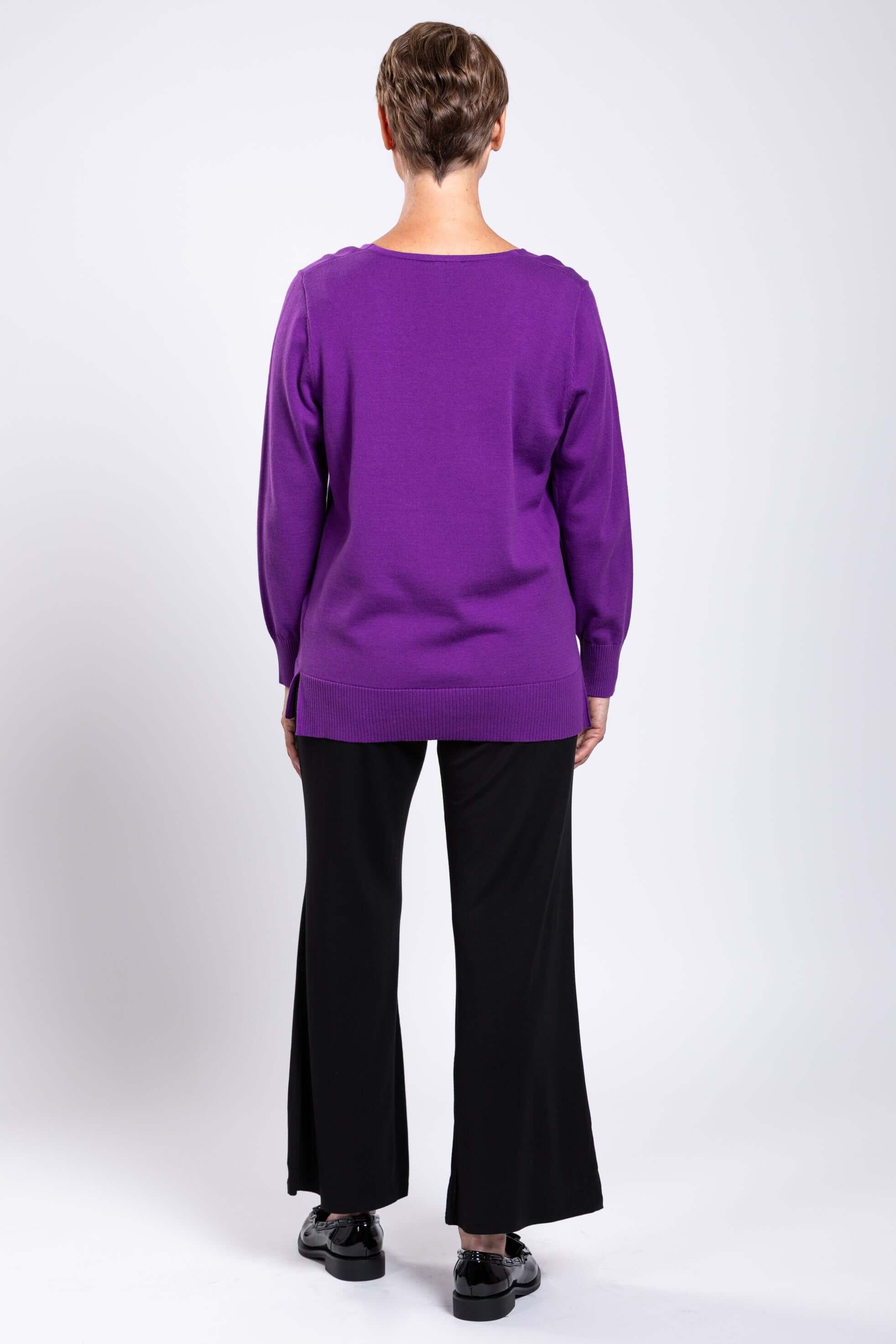 Tiff Sweater, Bright Royale, Cotton - Image 4