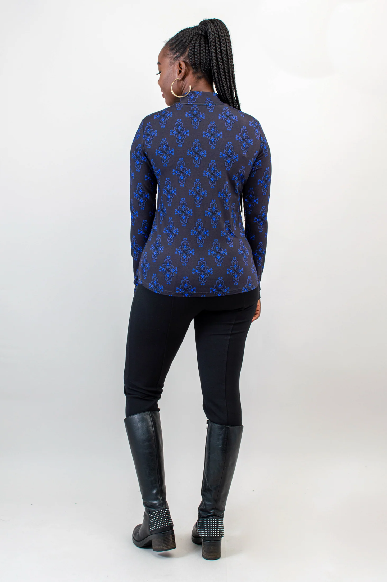 Tonya Top, Blue French, Bamboo -Final Sale - Image 9