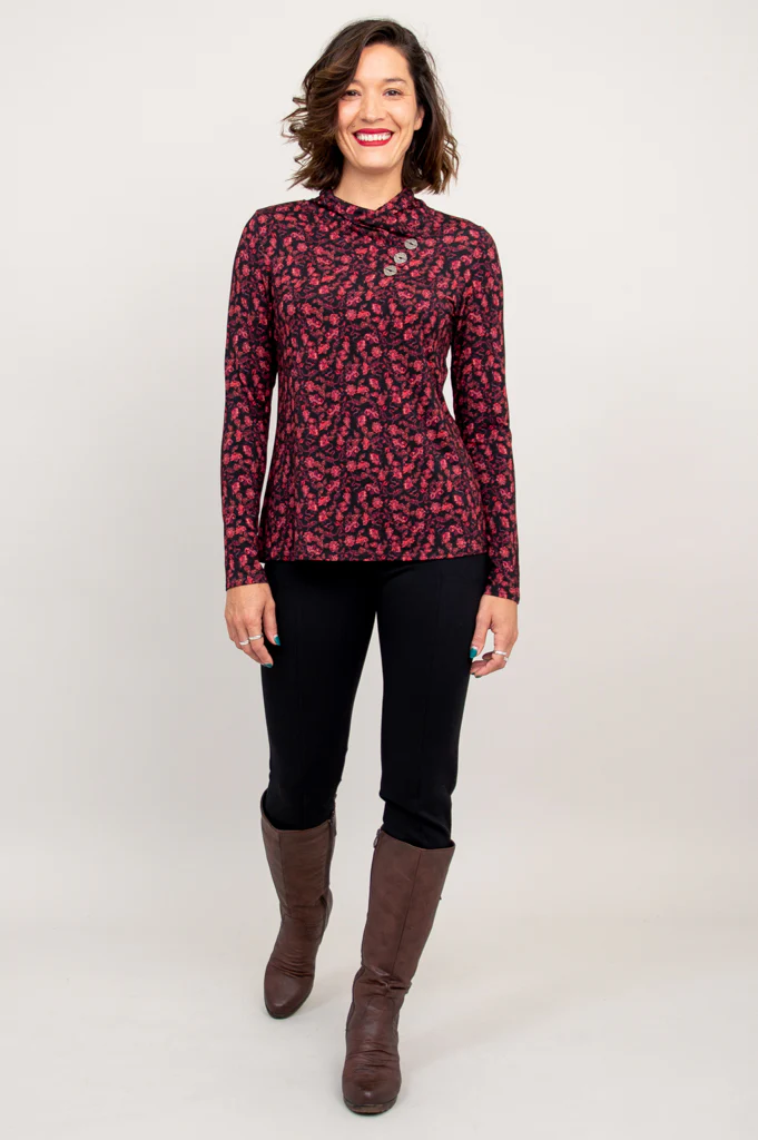 Trinity L/S Top, Florid, Bamboo - Final Sale - Image 7