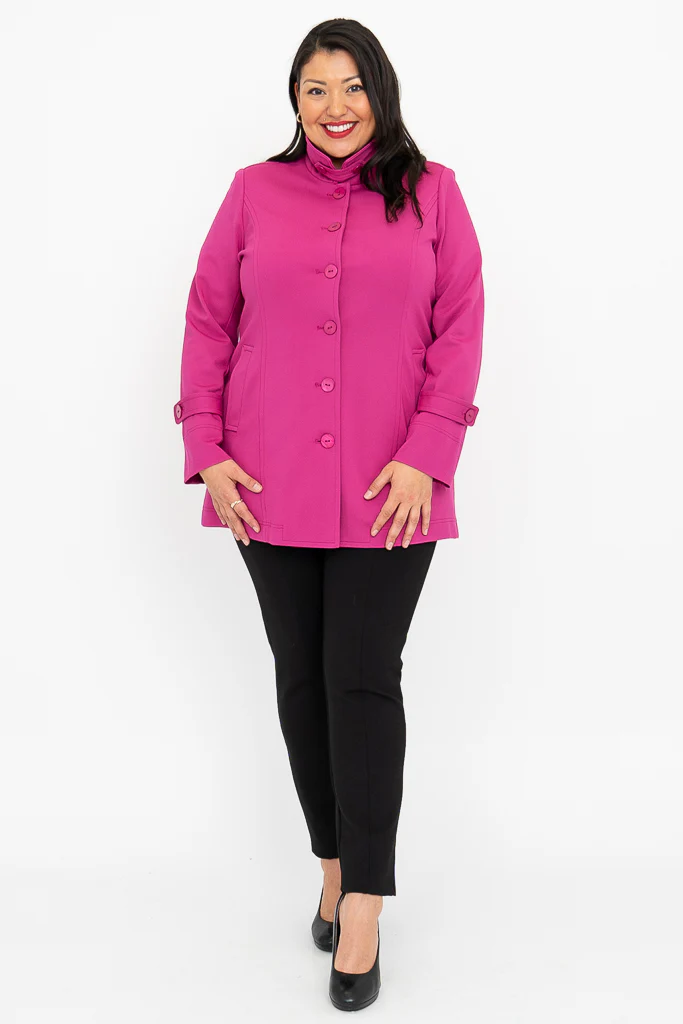 Tulip Jacket, Magenta, Modal - Image 7