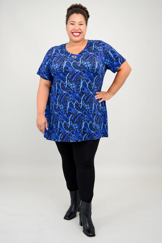 Vana Tunic, Ancient Dot, Bamboo - Final Sale - Image 6