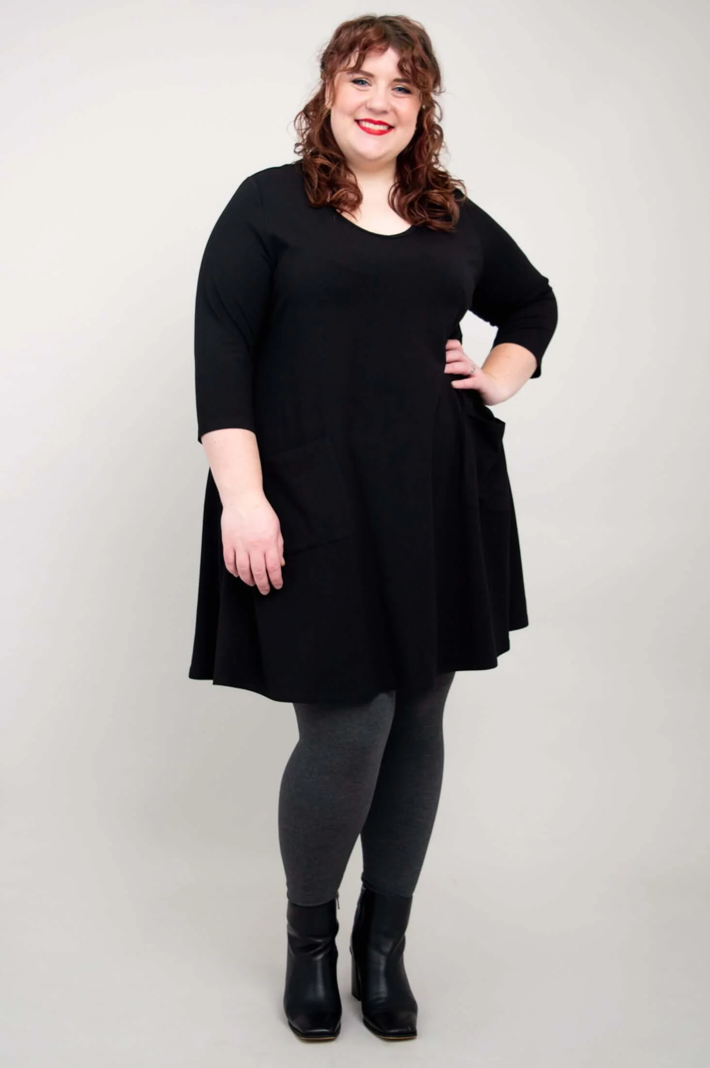 Veronica Tunic, Black, Bamboo - Image 6