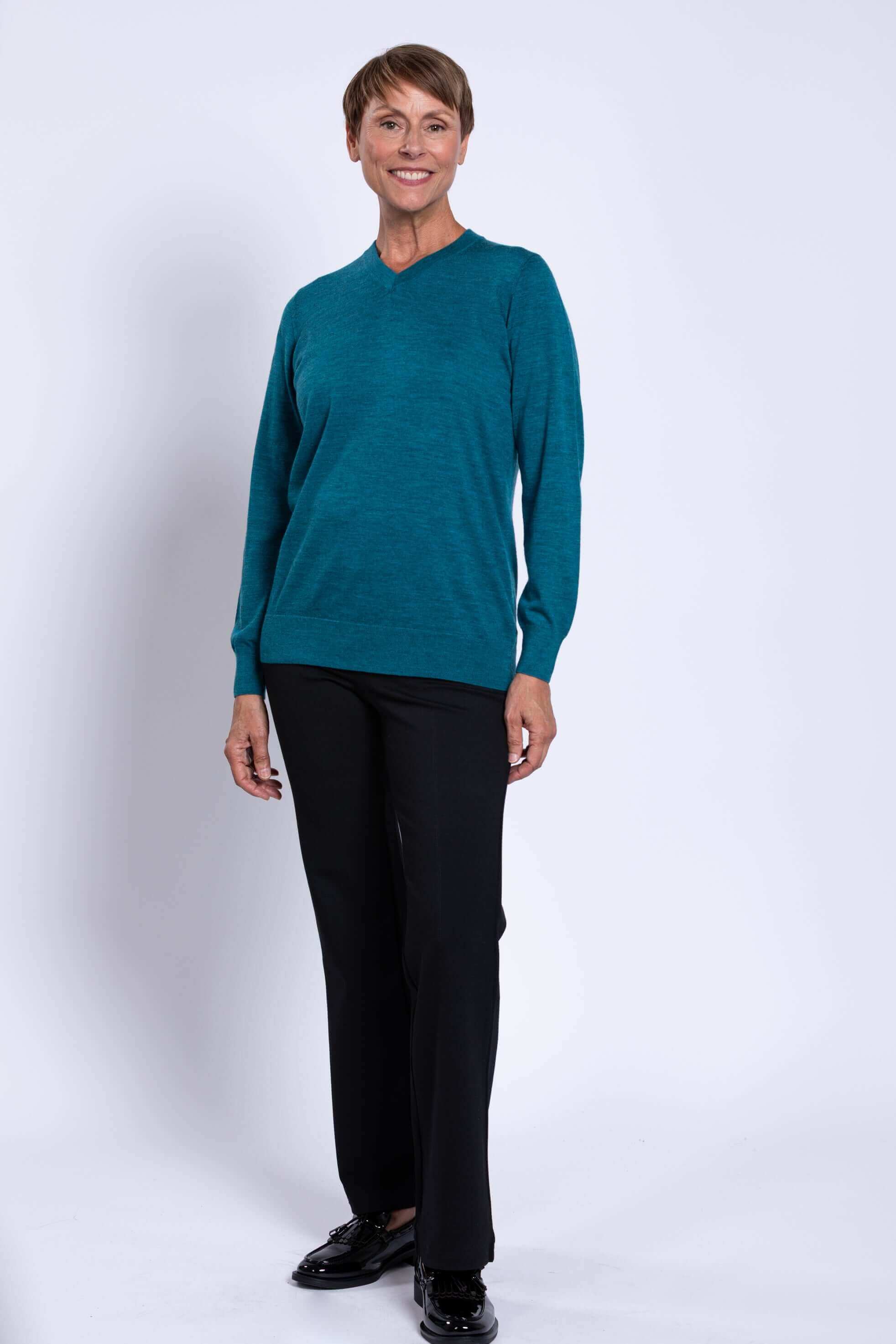 Vie Sweater, Forest, Merino Wool - Image 2