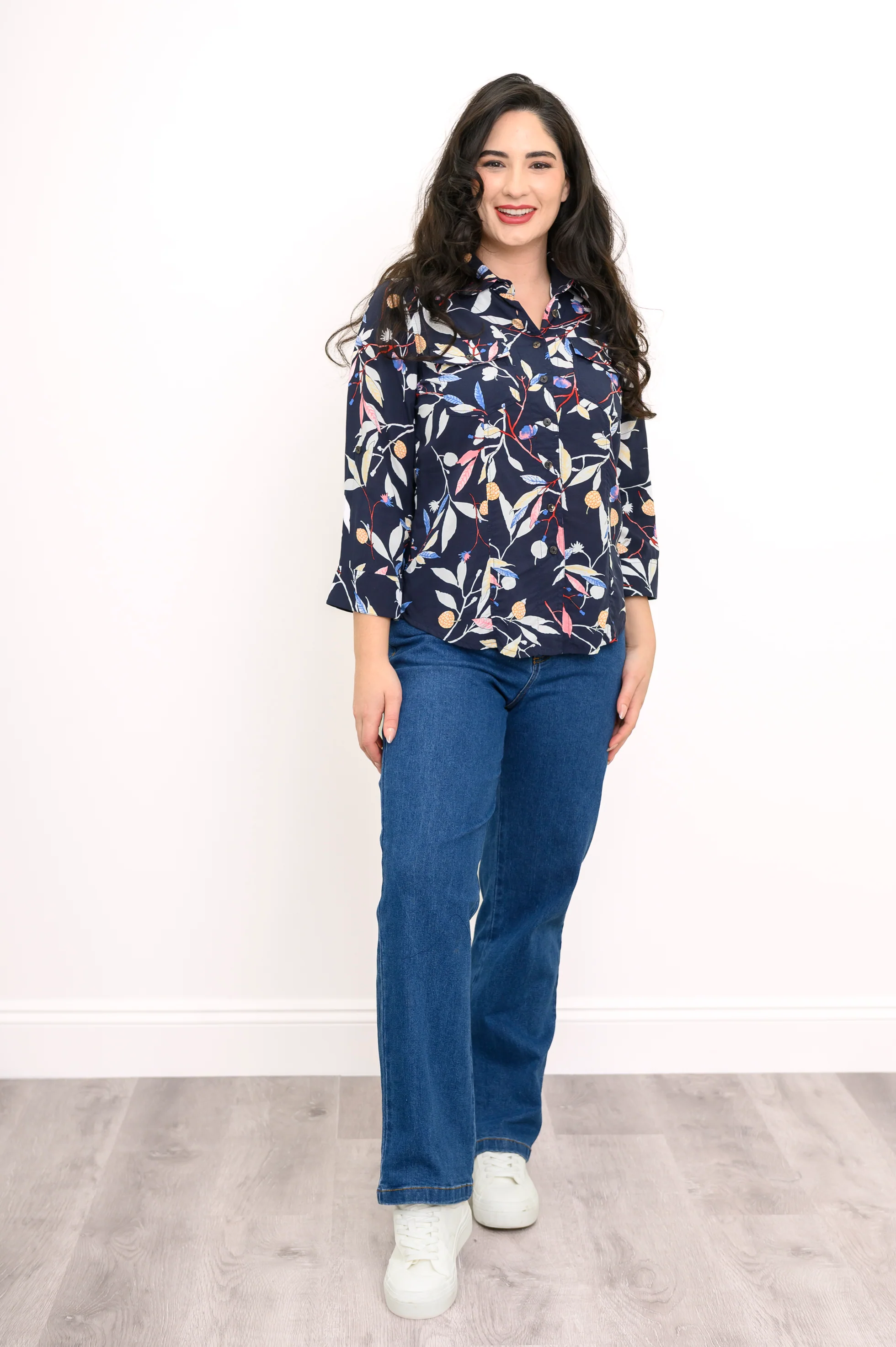 Wendy Blouse, Dark Botanical - Image 2