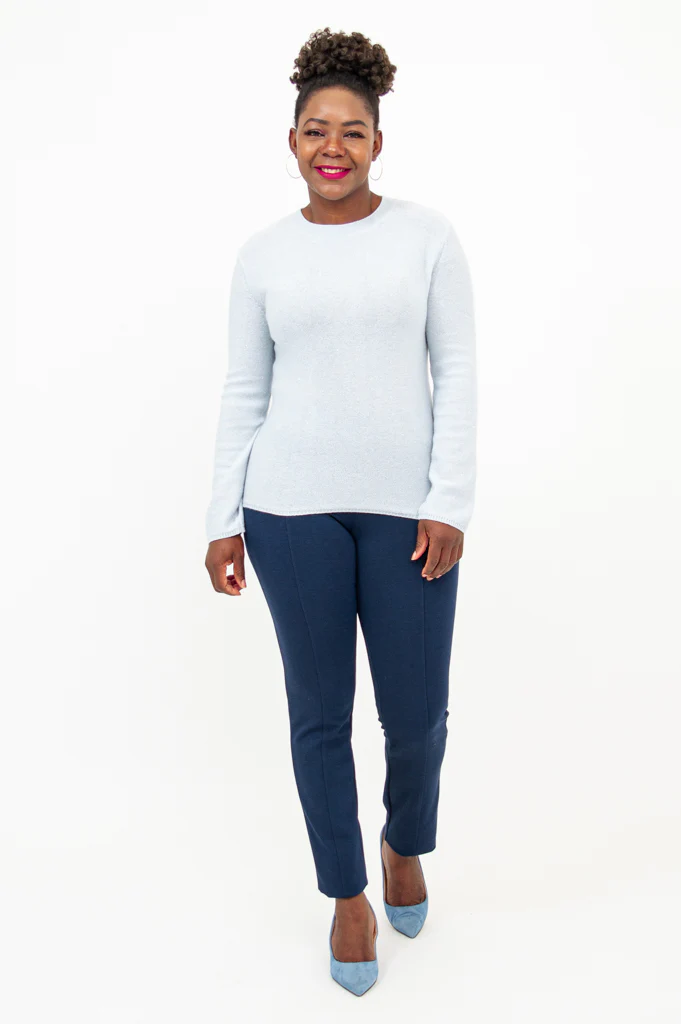 Whitaker Sweater, Blue Sparkle, Cashmere - Image 17