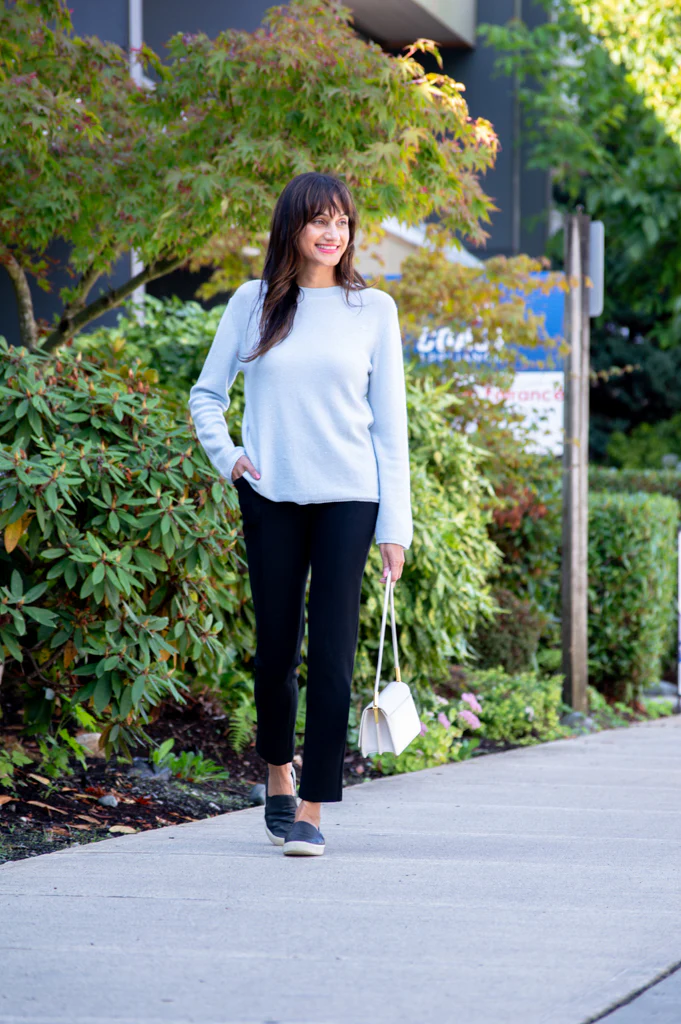 Whitaker Sweater, Blue Sparkle, Cashmere - Image 3
