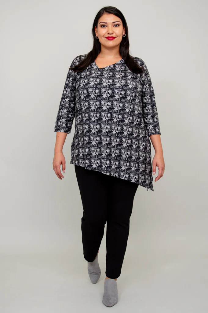 Winnie Tunic, Grey Star, Bamboo - Final Sale - Image 3