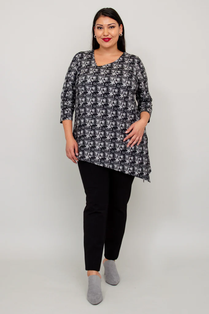 Winnie Tunic, Grey Star, Bamboo - Final Sale - Image 6
