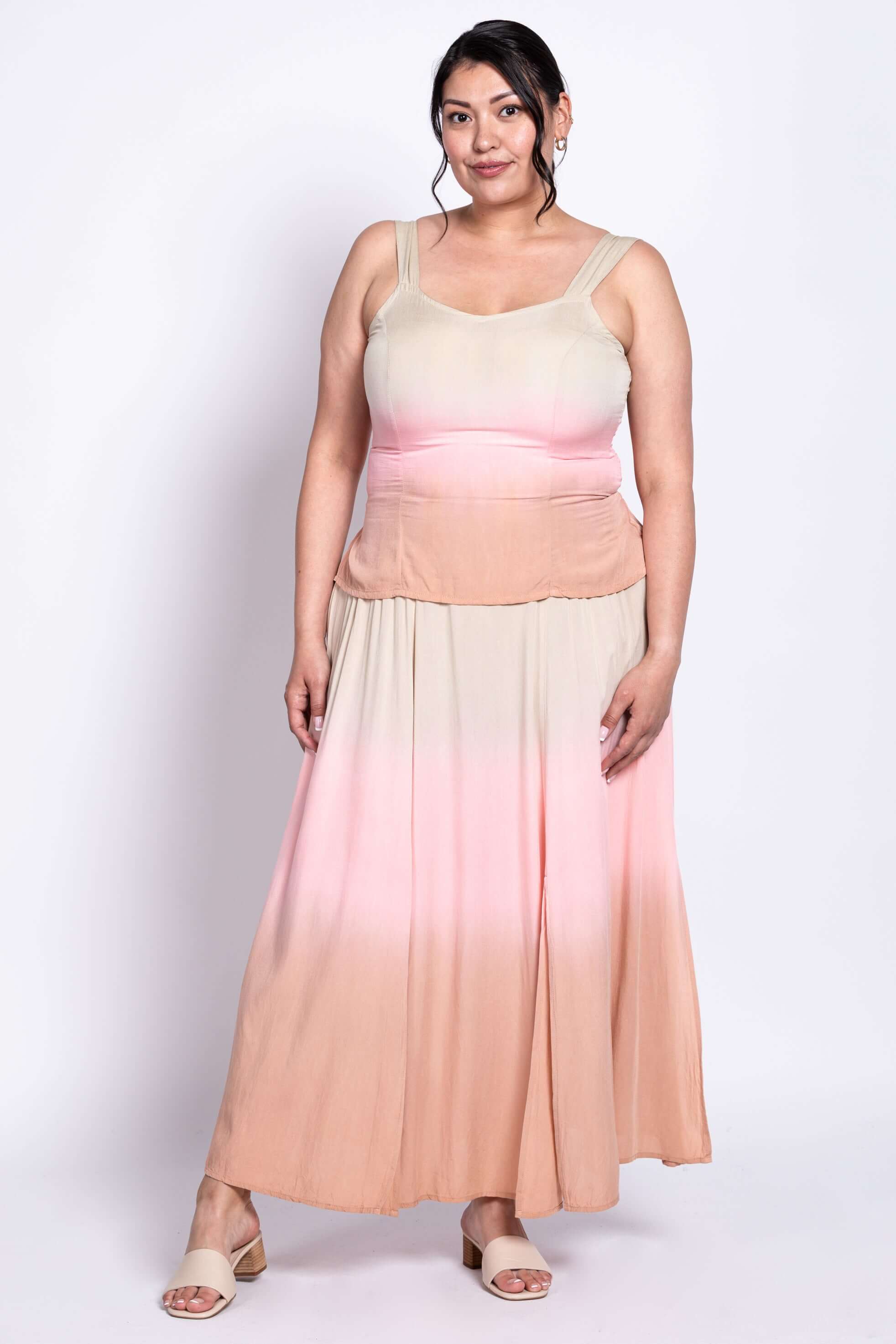 Winsome Tank, Tan Dip-Dye - Image 3