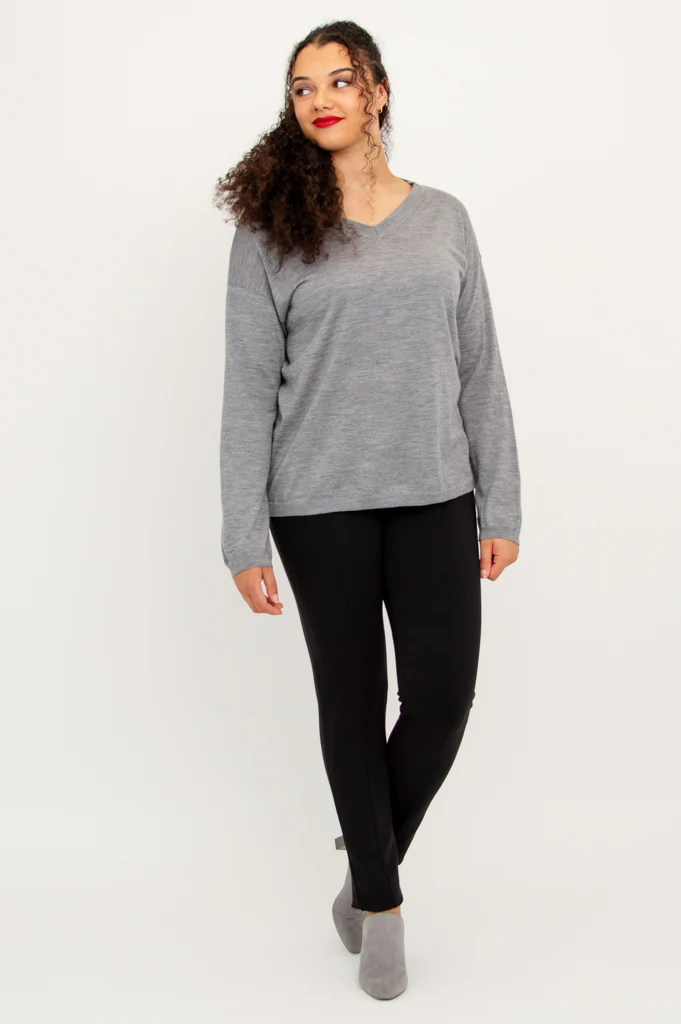 Wishes Sweater, Greyish Shadow, 100% Merino Wool - Image 10