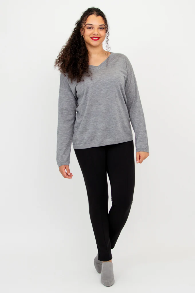 Wishes Sweater, Greyish Shadow, 100% Merino Wool - Image 6