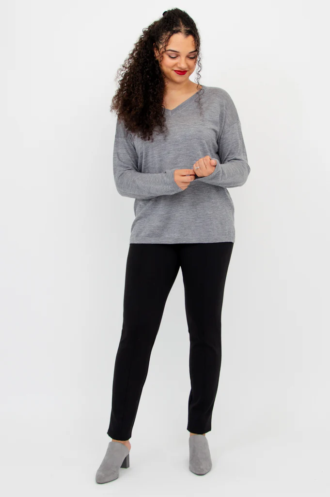 Wishes Sweater, Greyish Shadow, 100% Merino Wool - Image 8
