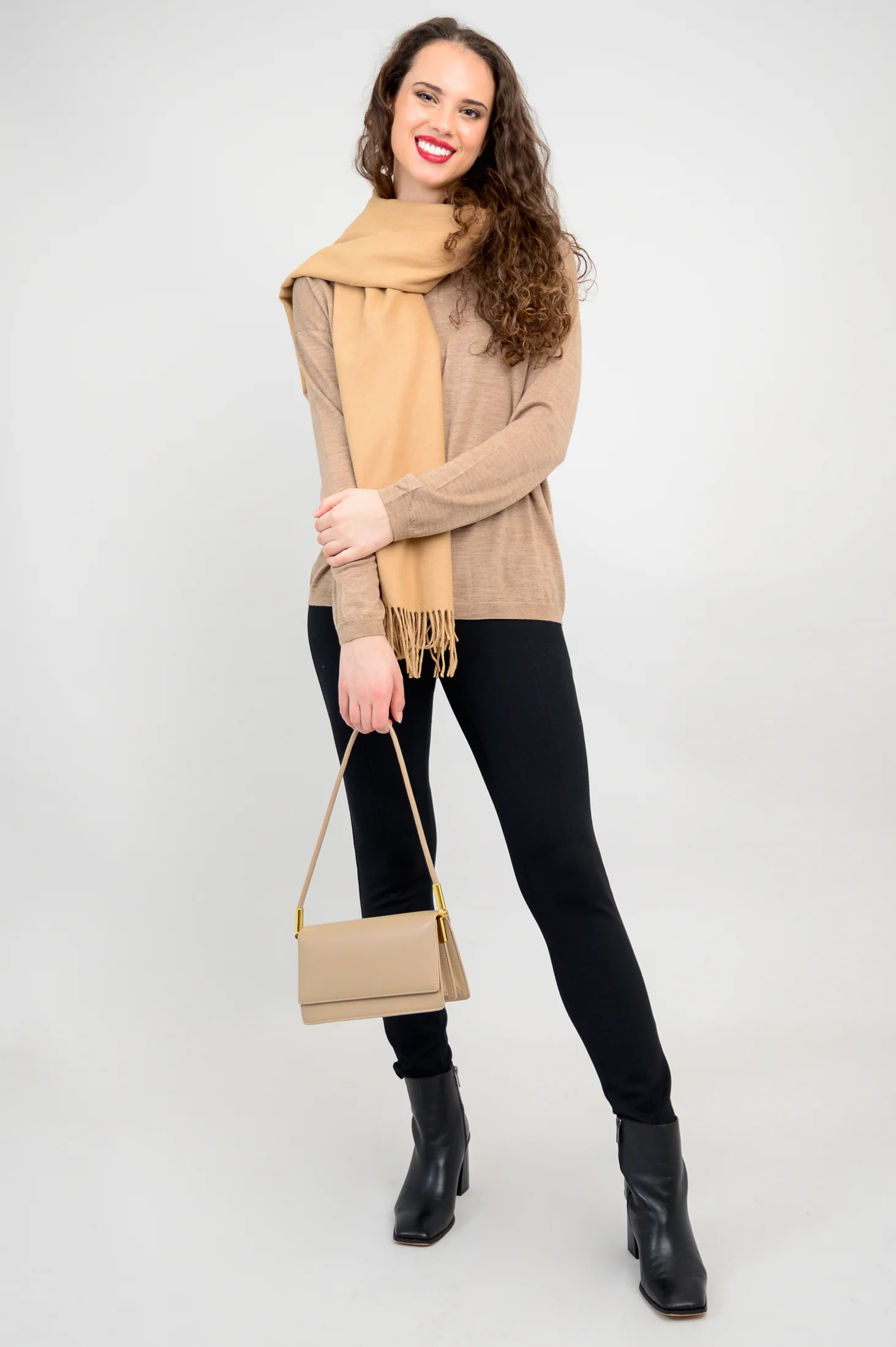 Wishes Sweater, Tanhide, 100% Merino Wool - Image 10