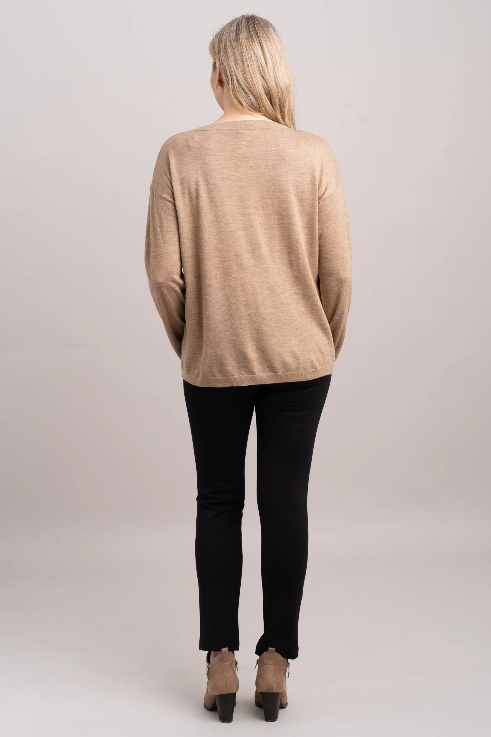 Wishes Sweater, Tanhide, 100% Merino Wool - Image 17